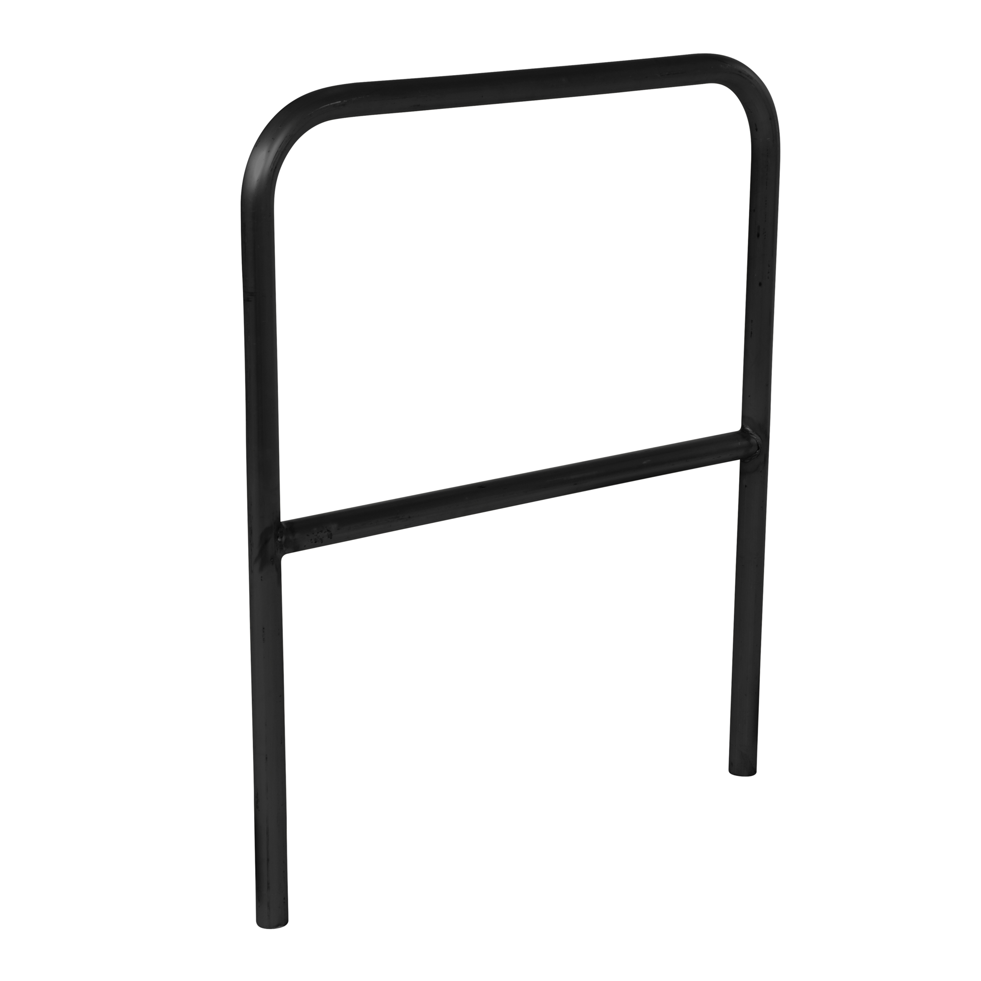 Vestil Steel Safety Railing - 3ft. Length, Black, Powder-Coated, Model# VDKR-3-BK